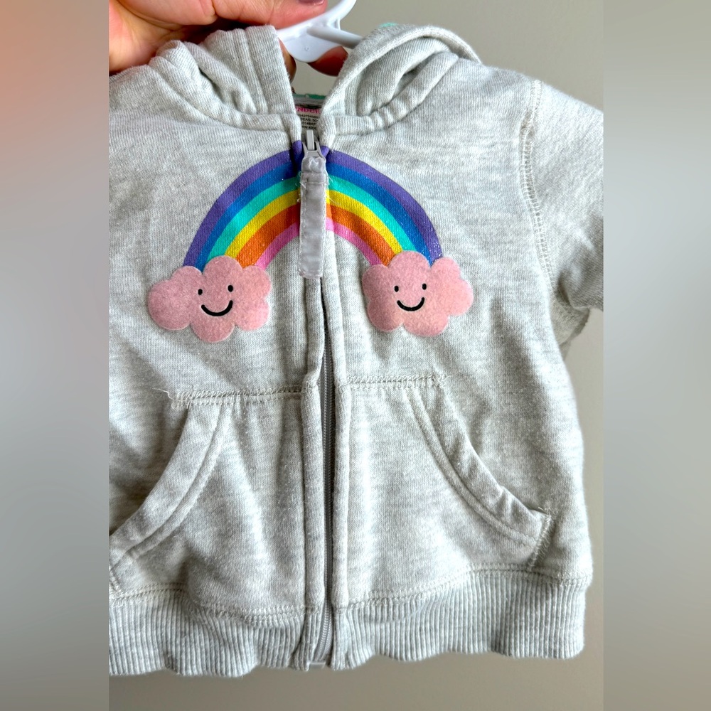 Cute zip up hoodie for girl Size 12M from Wonderkinds in great condition